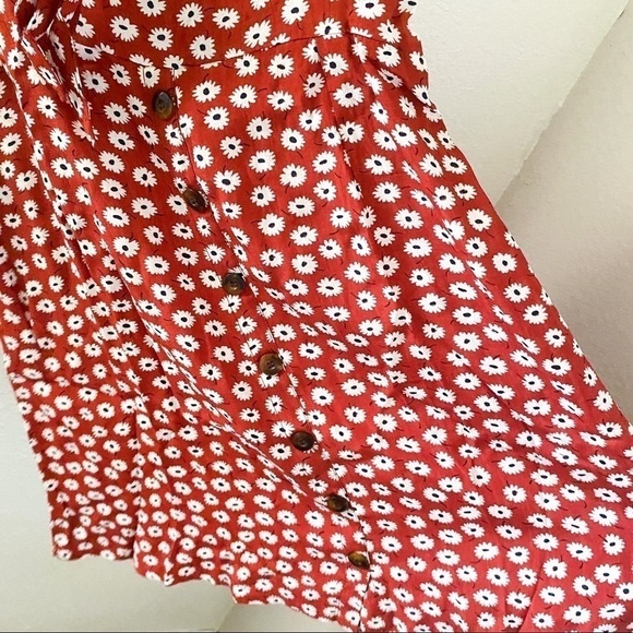 Faithfull the Brand Rodeo Mini Dress Danica Floral Red Small NWT - Picture 5 of 15